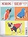 KWIK-SEW PATTERNS K4033OSZ Dog Coats Sewing Template