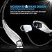 Mpow Jaws Gen-3 Bluetooth Headphones W/Case, Wireless Neckband Headset V4.1 W/Call Vibrate Alert, 13 Hours Playtime & CVC 6.0 Noise Cancelling Mic, Wireless Neckband Headphone W/Magnetic Earbuds,Gray