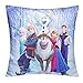 Jerry Fabrics Set of 2 100% Cotton Velvet Frozen Elsa and Anna Decorative Throw Pillow Cover Home Decor Design Set Cushion Case for Sofa Bedroom Car Hiddern Zipper 18×18 Inch(45×45 cm) (Dark Blue 2)