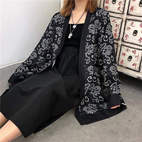 Coat Japanese Kimono Cardigan Kimono Woman Man Loose Thin Outer Garment,One Size