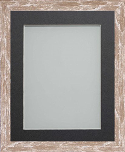 Frame Company Camber Range 6X4-Inch Brown Picture Photo Frame with Grey Mount For Image Size 5X3-Inch