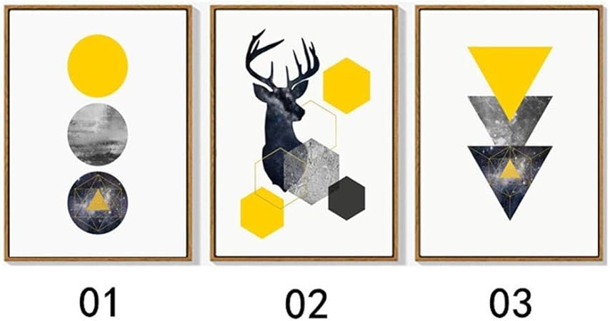 Shbkgydl Bilder Auf Leinwand Gelb Grau Dreieck Runden Geometrischen Abstrakten Rotwild Startseite Wand Kunst Dekoration Deco Malerei Wohnzimmer Schlafzimmer Restaurant Veranda Gehweg Esszimmer Amazon De Kuche Haushalt