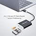 USB C to SD Micro SD Card Reader, CableCreation Type C [Thunderbolt 3] 2-in-1 Memory Card Aluminum Reader, Compatible with MacBook Pro 2019, iPad Pro 2019 2018, Galaxy S10 S9 S8, Surface Go and More