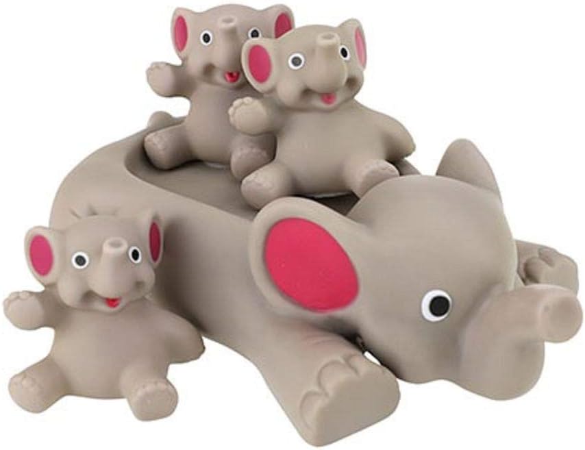 Toi-Toys LITTLE STARS bath toy Large bath elephant + small elephant - Image 3