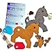 Horse Sewing Kit for Kids - Felt Craft Kit for Beginners - Makes 2 Felt Stuffed Horses