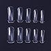 NICOLE DIARY 100Pcs Clear Nail Form Full Cover Quick Building Gel Mold Tips Finger Extension Nail System Poly UV Builder Gel DIY Manicure Tool