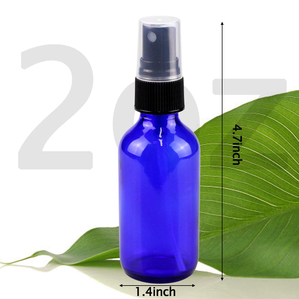 Spray Bottle, Wedama 2oz Fine Mist Glass Spray Bottle, Little Refillable Liquid Containers for Watering Flowers Cleaning(16 Pack, Blue) : Beauty