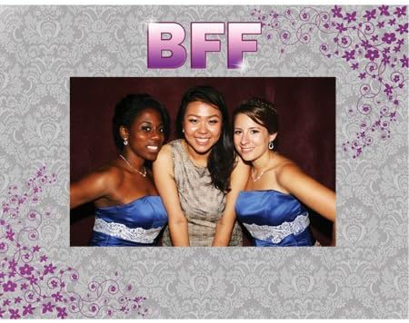 6x4 Party Photo Cardboard Easel Frames - BFF - Pack of 20