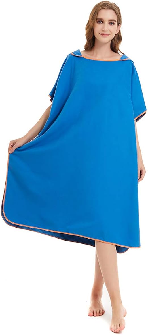 Changing Robe for Surfing Swimming, Towel Poncho and Robe Towel in One