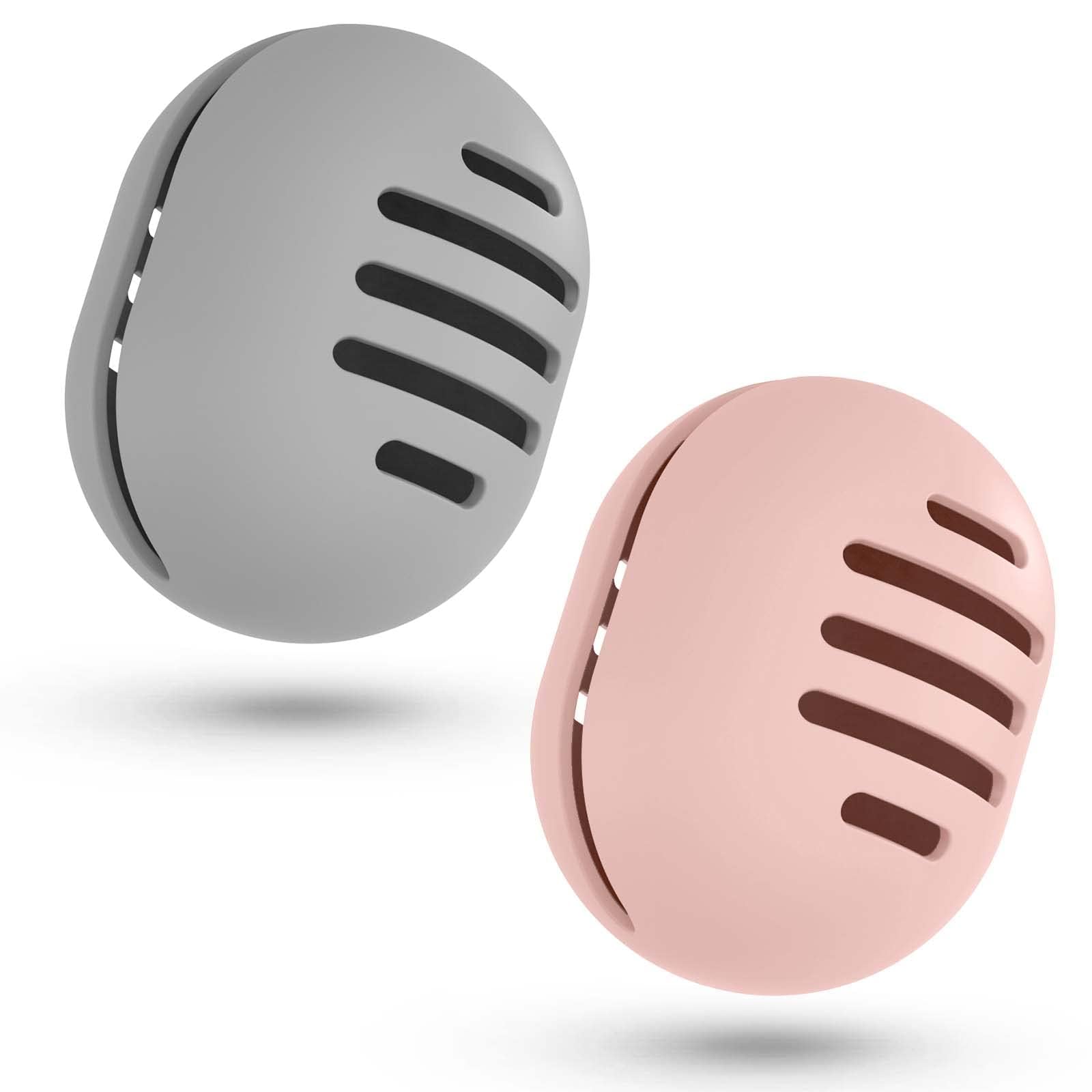 Photo 1 of Fauxomor 2 Pcs Makeup Sponge Holder,Double-Sided Breathable Silicone Beauty Blender Holder for Travel or Daily,Shatterproof Make-up Travel Case Quick Drying Easy to Carry,Grey+Pink