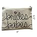 Bridal Party Toiletry Makeup Bag - Brides Babes - 4 PACK - Bachelorette Gifts