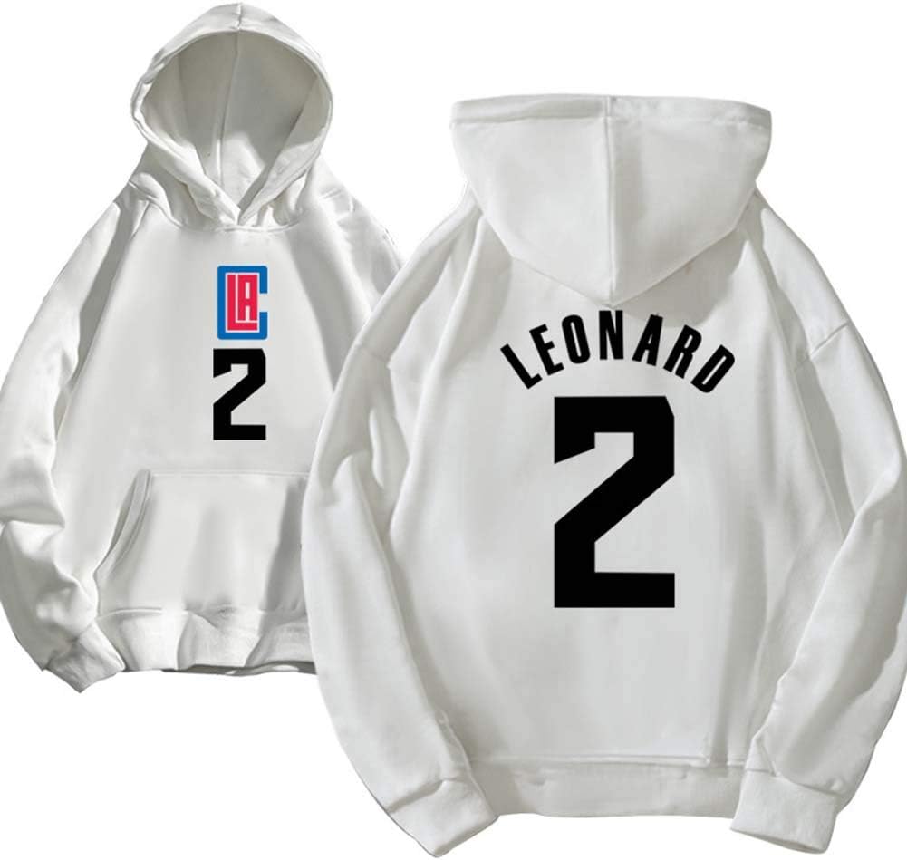 Amazon Co Jp Juy クリッパーズのユニフォーム Leonardパーカー ジャージフード付きプルオーバールーズバスケットボールジャージtシャツ メンズジャージユニフォーム バスケットボールファンへのク A5 Xxl スポーツ アウトドア