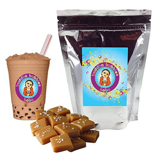 Salted Caramel Boba/Bubble Tea Powder By Buddha Bubbles Boba 10 Ounces (283 Grams)