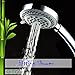 Eco Universal High Pressure 8 Setting Hand-held Rain Shower Head w/ 5ft Flexible hose– American Standard ShowerHead with Anti-Clogging Nozzles for High- Low Pressure Massage Spa Water Saving Output