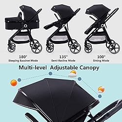 Lortsybab 2-in-1 Baby Stroller with Bassinet Mode