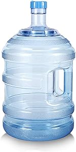3-5 Gallon Plastic Water Jug Reusable ,Free PET Food Grade Tritan Plastic Crown Cap Water Bottle Container Jug Mineral Water Barrel Pure Water Plastic Bucket (Size : 4Gallon)