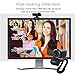 AUSDOM HD Webcam 1080P with Microphone, USB Computer Web Camera, OBS Live Streaming Webcam, Widescreen Video Camera for Calling & Recording,Laptop Desktop Webcam for YouTube Xsplit Mixer Skype Twitch