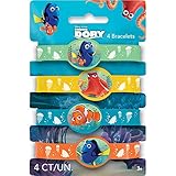 Finding Dory Silicone Wristband Party Favors, 4ct