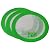 Silicone Alley, 3 Non-stick Mat Pad / Silicone Rolling Baking Pastry Mat Large Round 9.5" Green