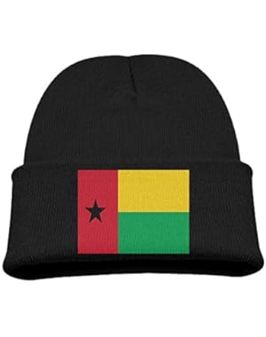 Flag Of Guinea-Bissau Kid's Hats Winter Funny Soft Knit Beanie Cap Children Unisex