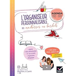 Organiseur personnalisable des maitresses en baskets Ed.2022 – Planification et agenda