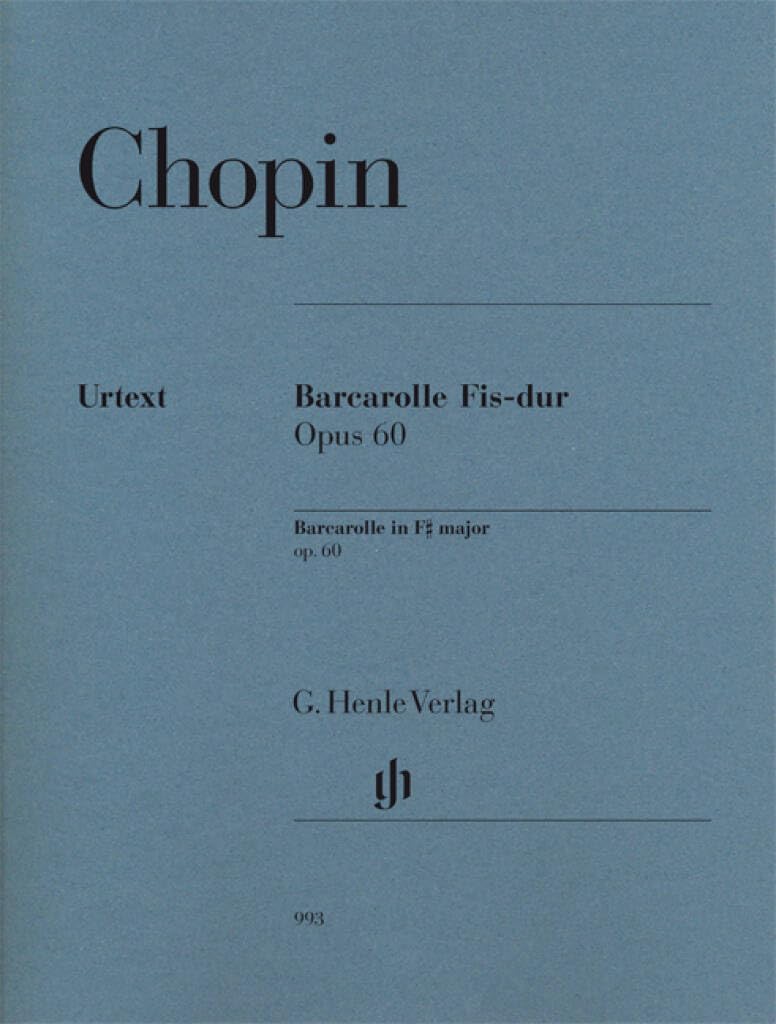 Barcarolle op.60 - Piano - (HN 993)