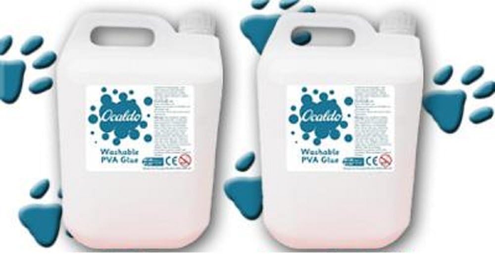 OCALDO - 5 LITRE PVA GLUE- SCHOOL - CRAFT - HOME USE GLUE WASHABLE NON TOXIC - HIGH QUALITY