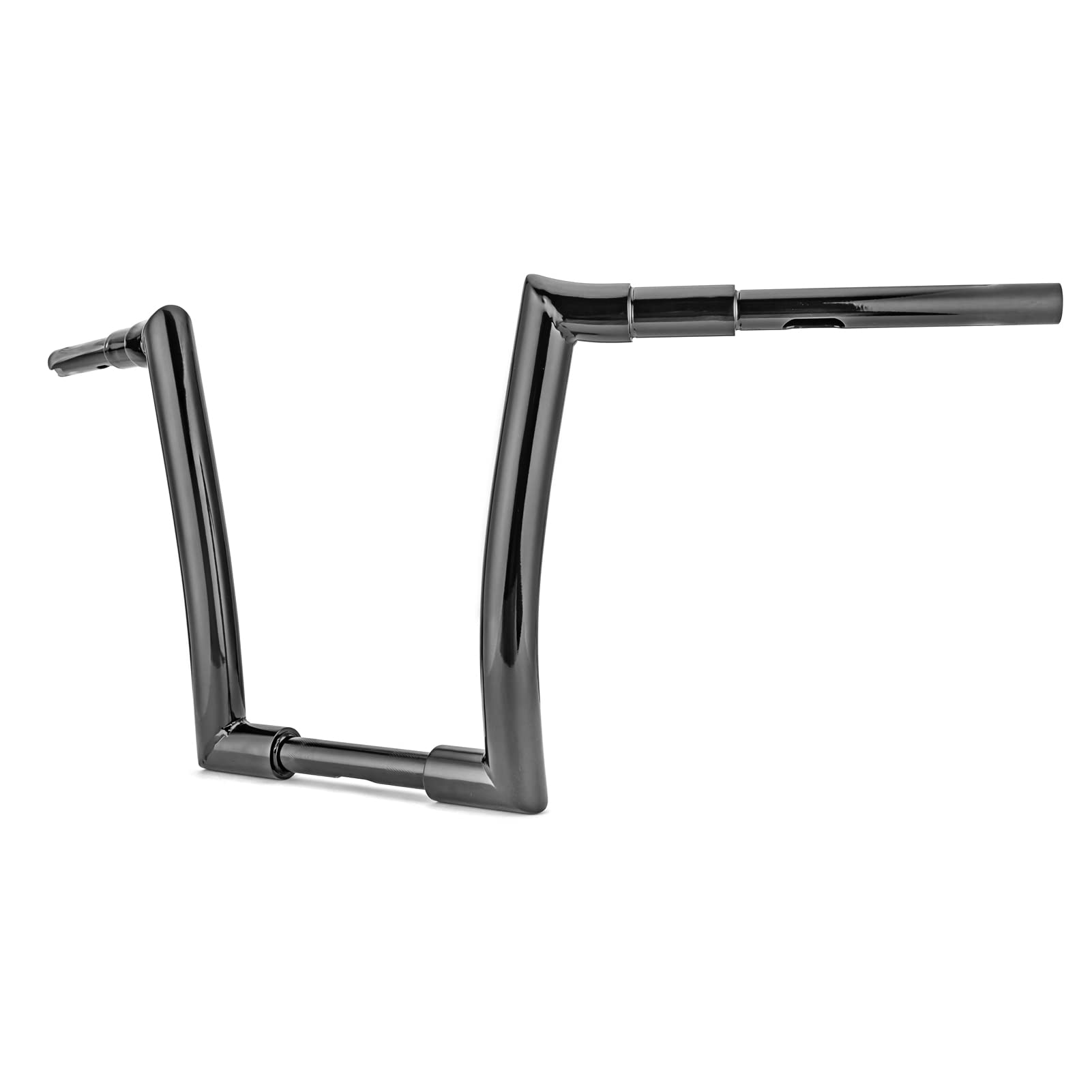 Photo 1 of Mofun 12" Rise Ape Hangers 1" Clamp Handlebars 1.5" Fat Bars Compatible with Harley Softail Dyna Sportster XL 883 1200, Road Glide 1998-2013 Road King 1994-2022 Gloss Black