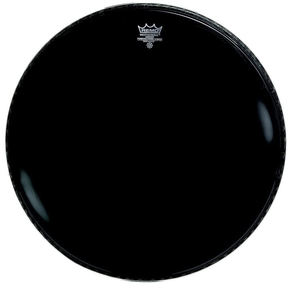 Remo Powerstroke 3 Ebony Resonant with 5in Dynamo Ring 18" P3-1318-CT-SMOH
