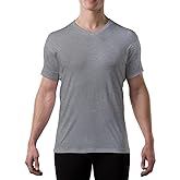 Men's Sweatproof Undershirt - Cotton V Neck - Original Fit - with Sweat Pads