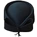 Lawliet Ladies Teardrop Fancy Wool Fascinator Cocktail Pillbox Hat Formal Racing A253 (Black)
