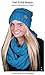 Funky Junque Women's Winter Warm Soft Chunky Cable Knit Slouchy Beanie Hat Oversized Baggy One Size - Teal
