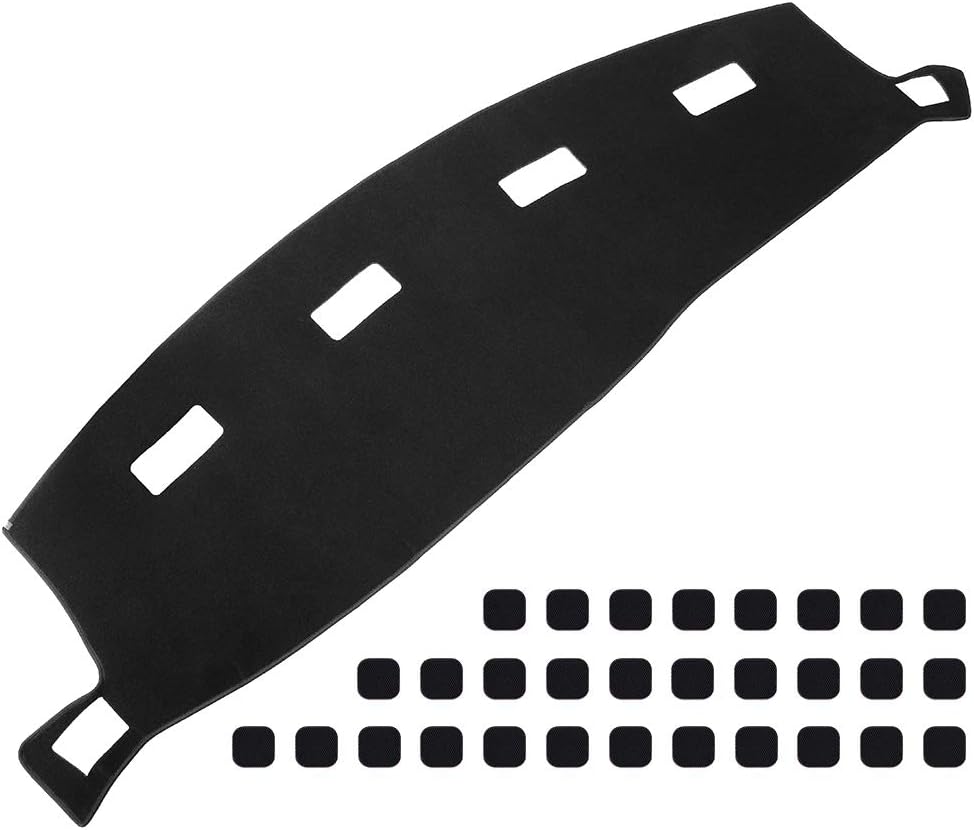 Qiilu Dashboard Cover Carpet Dash Pad for Dodge RAM 1500 2500 3500 2002 2003 2004 2005 2006 2007 2008