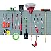Proslat 88107 Heavy Duty PVC Slatwall Garage Organizer, 8-Feet by 4-Feet Section, 10 Panels, Light Grey