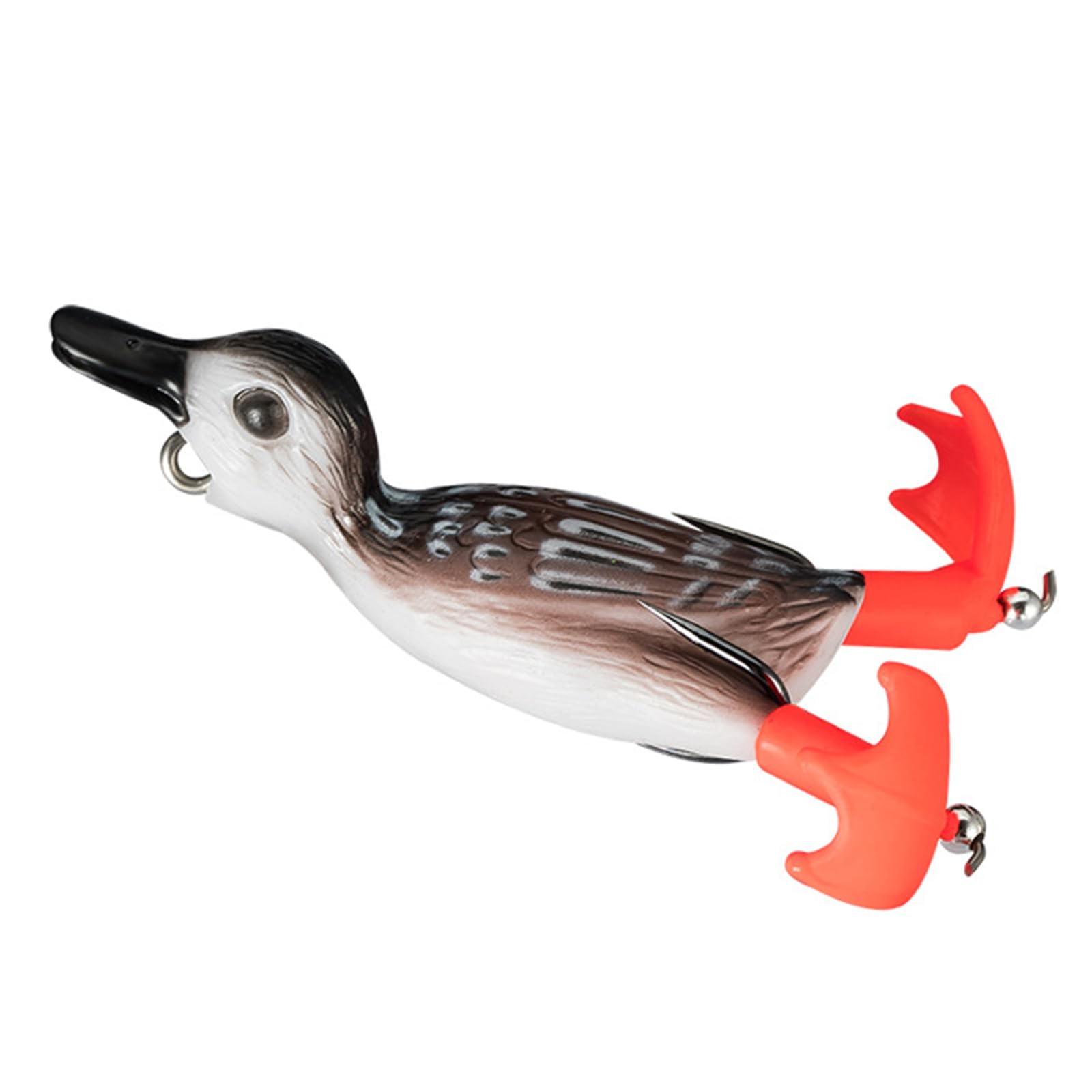 Montesy 3D Fishing Baits Silicone Soft Lures Double Propeller Floating Duck Swimming Lures For Freshwater And Saltwater