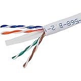 Monoprice 113671 Cat6 Ethernet Bulk Cable - Network Internet Cord - Stranded, 550Mhz, UTP, CM, Pure Bare Copper Wire, 24AWG,