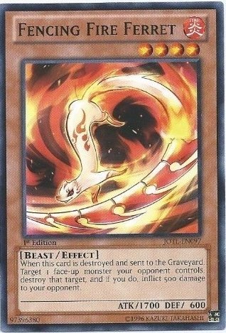 Yu-Gi-Oh! - Fencing Fire Ferret (JOTL-EN097) - Judgment of the Light - 1st Edition - Common
