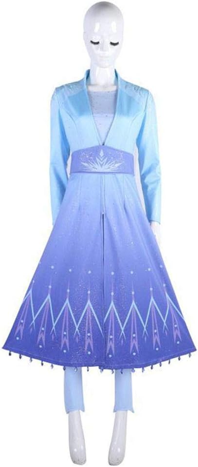nihiug Frozen 2 Aisha Princess cosplay Children's Wear Anna Around Baby Set Ice Queen Queen,Aisha Kids-M