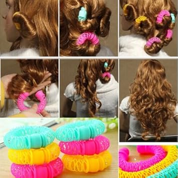 Generic 8 Pcs Lot Lucky Donuts Curly Hair Curls Roller Hair