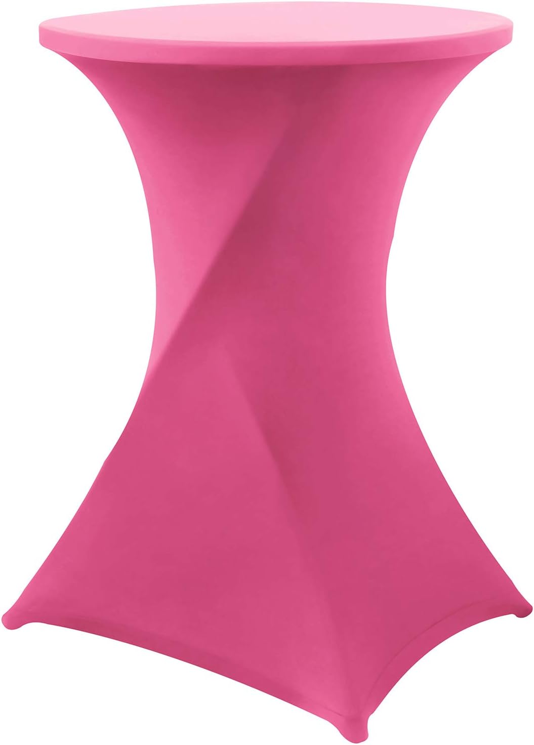 Obstal Waxberry Red Cocktail Table Covers Stretch Spandex Cocktail Table Cover Cloth for Wedding (30"-32" Diameter x 42" Height,1Pc): Home & Kitchen