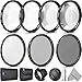 58mm Altura Photo Professional UV CPL ND4 Lens Filter and Close-Up Macro Accessory Kit for Lenses with a 58mm Filter Size