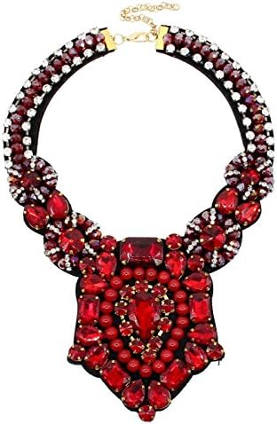 GDSTAR Luxury Handmade Crystal Necklace Indian Style High quality Bead Neck Bib Collar Chokers Necklaces Statement Jewelry