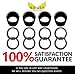 Genuine Metal Skateboard and Longboard Professional 4 Spacers & 8 Speed Washers And Bearing Spacers Speed Kit Black By Supafly Skate Company