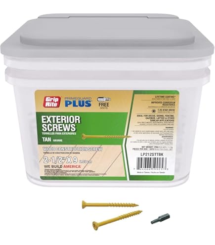 9 x 3 in. Bugle Head Star Drive Deck Screws - Steel Yellow Zinc - Type