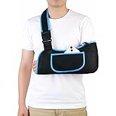 Arm Sling, Lightweight & Breathable Medical Sling with Adjustable Shoulder Strap, Shoulder Mesh Immobilizer Slings for Elbow Injury/Torn Rotator Cuff/Wrist Injury/Surgery, Right or Left, Women or Men