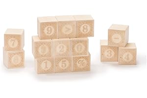 Uncle Goose Alphablanks Numbers Blocks - Made in The USA