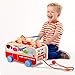 Tohibee Toddler Toys, Wooden Toys for 1 2 3 Year Old Boy Girl, Developmental Pounding Toy with 2 Mallets 8 Pegs and Rope, Wood Hammer Push Toys for Toddlers, Ideal Toddler Kids Gifts