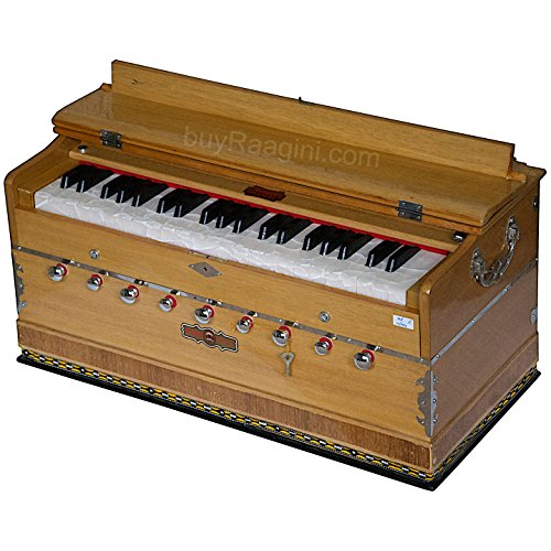BINA Sangeet, Harmonium In USA, Natural Color, 9 Stops, 3 1/2 Octaves