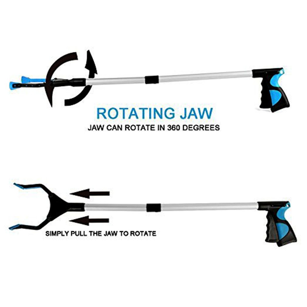 Foldable Reacher Grabber Tool, Vipe 2pcs Ergonomic Lightweight Reaching Aid Reacher Tool Long Arm Reaching Claw Hand Grabber Trash Pickup Tool, 32'': Industrial & Scientific