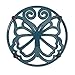 The Pioneer Woman Timeless Beauty Butterfly 8 Inch Cast Iron Enamel Trivet by The Pioneer Woman (Blue)